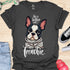 Life is better with a frenchie - V4 - Modern Portrait T-Shirt